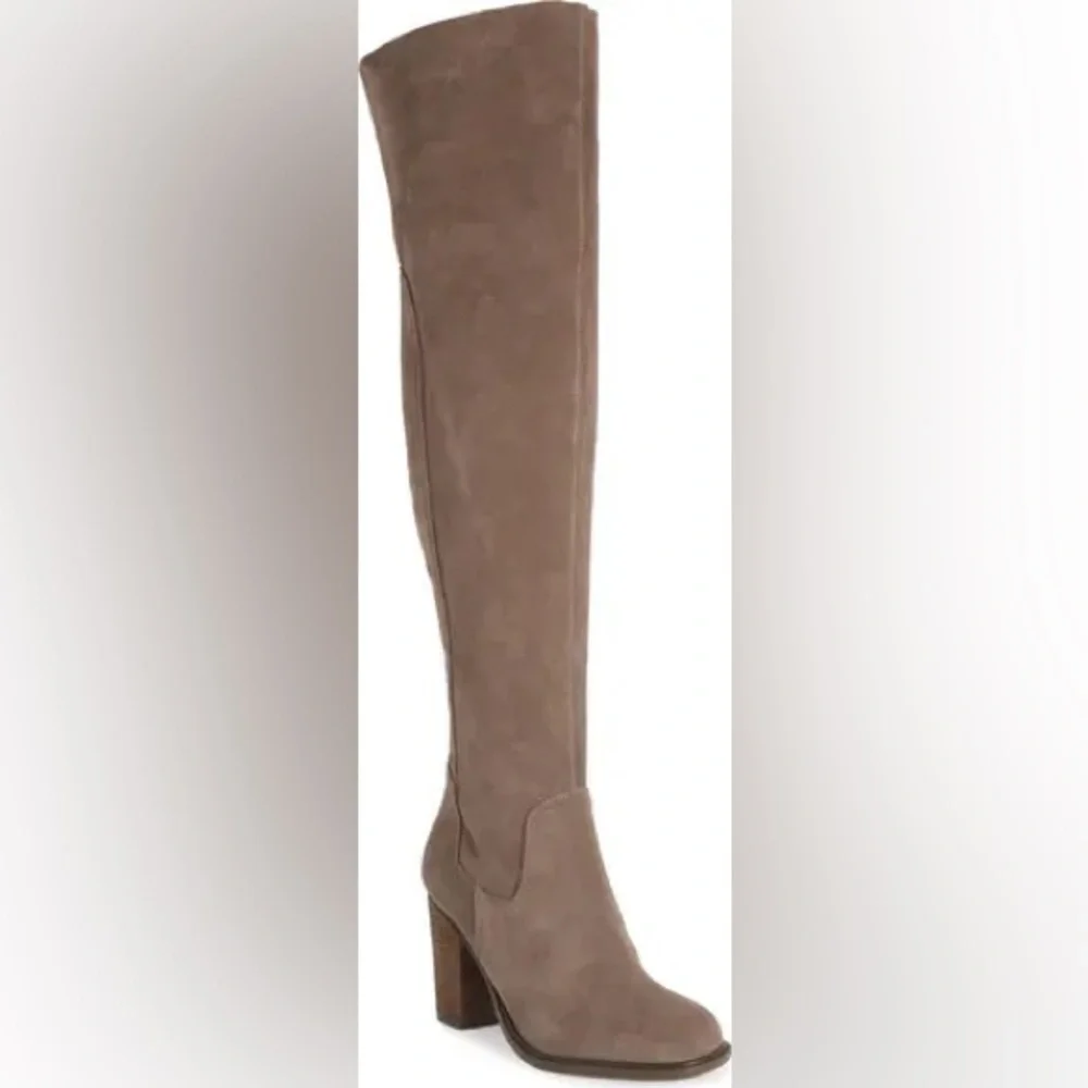 NIB Kelsi Dagger Brooklyn Women’s Logan Taupe Over the Knee Boots in size 9.5